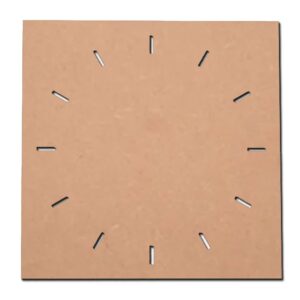 Square MDF Clock Base