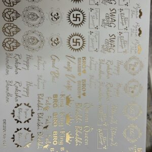 Festival Metallic Sticker Sheet