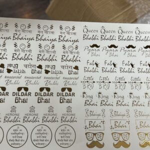 Family & Festival Metallic Sticker Sheet
