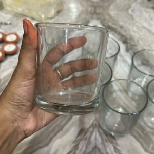 Big Size Clear Glass Jar | Wide‑Mouth, Thick Base, Multi‑Purpose