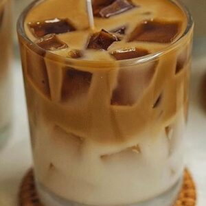 Coffee Latte Scented Candle – Layered Wax