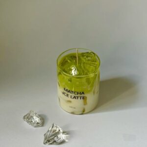 Matcha Ice Latte Candle – Layered Soy Wax