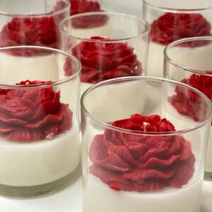 Peony Flower Jar Candle – Soy Wax