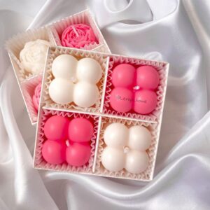 Bubble Candle Set – Pack of 4, Soy Wax