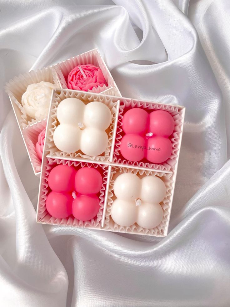 Bubble Candle Set – Pack of 4, Soy Wax