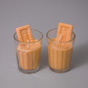 Chai Biscuit Candle – Set of 2, Soy Wax