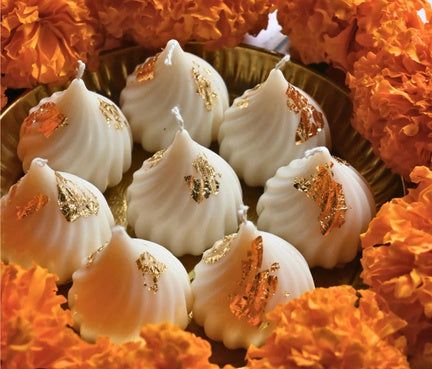 Modak Candle – Festive Scented Soy Wax